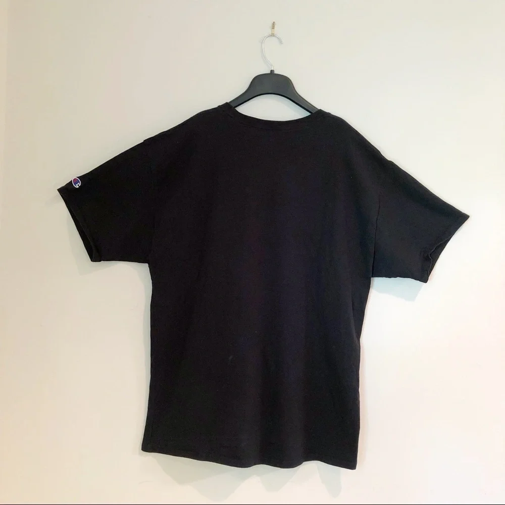 Champion Logo T Shirt Size Extra Large Black XL Champion T-shirt - Picture 5 of 6